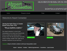 Tablet Screenshot of airportconnectionllc.com